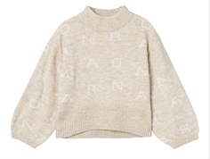 Name It humus melange oversize striktrøje